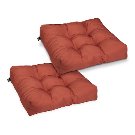 Classic Accessories 19" x 19" x 5" Square Seat Cushions, Brick, 2PK 62-120-011702-2PK